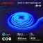 Лента светодиодная 24В COB 8Вт/м 320LED/м синий 8мм 5м IP20
