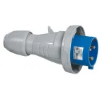                  Прямая вилка - P17 Tempra Pro - IP 66/67 - 200/250 В~ - 16 A - 2К+З
               