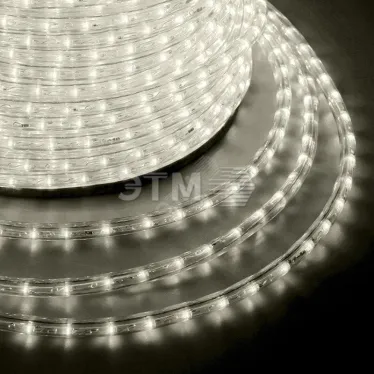 Дюралайт LED, эффект мерцания 2 W тёплый белый, 36 LED/м, 100 м
