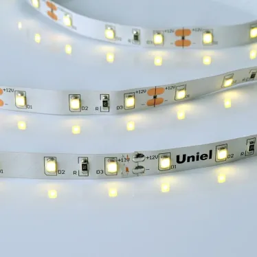 Лента светодиодная нейтральный свет 4000К ULS-M11-2835-60LED/m-8mm-IP20-DC12V-4,8W/m-5M-4000K PROFI | UL-00004357 | Uniel