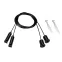 Подвес ARL-S-2x2m Set BLACK (Pad 9x2mm) (ARL, металл)