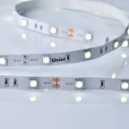                  Лента светодиодная холодный белый свет 6500K ULS-M22-5050-30LED/m-10mm-IP20-DC12V-7,2W/m-5M-6500K PROFI | UL-00004368 | Uniel
               
