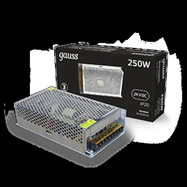 Блок питания 250W 24V IP20 1/36 | 202002250 | Gauss