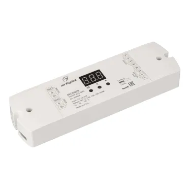 Декодер SMART-K33-DMX (12-24V, 1x15A) (ARL, IP20 Пластик, 5 лет)