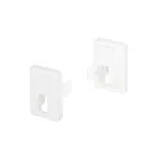 Заглушка SL-MINI-8-H12 WHITE с отверстием (пластик)