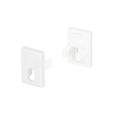 Заглушка SL-MINI-8-H12 WHITE с отверстием (пластик)