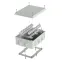 Коробка огнестойкая для кабель-канала 40-0460-FR6.0-10 Е15-Е120 RAL1001 85х85х45 (44 шт/кор)