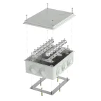 Коробка огнестойкая для кабель-канала 40-0460-FR6.0-10 Е15-Е120 RAL1001 85х85х45 (44 шт/кор)