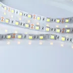 Лента гибкая светодиодная на самоклеящейся основе. ULS-M25-5050-60LED/m-10мм-IP20-DC12V-14,4W/m-5м-3000K PROFI Катушка 5м. в герметичной упаковке. Теплый (3000К).