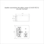 Коробка огнестойкая для о/п 40-0300-FR6.0-8 Е15-Е120 RAL9005 100х100х50 (14 шт/кор)