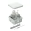 Коробка огнестойкая для о/п двухкомпонентная 60-0300-FR10.0-6 Е15-Е120 RAL7035 100х100х50 (14 шт/кор)