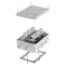 Коробка огнестойкая для кабель-канала 40-0460-FR6.0-6 Е15-Е120 RAL1001 85х85х45 (44 шт/кор)