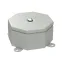 Коробка металлическая Октагон серая 130х130х63 (9 шт/кор)