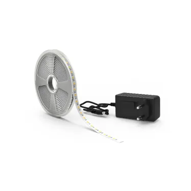 Лента светодиодная LED 5050/60-SMD 10 Вт/м 700 лм/м 3000К DC 12В IP20 10мм комплект лента и драйвер (блистер 5м) Basic Gauss