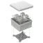 Коробка огнестойкая для о/п 40-0330-FR6.0-40 Е15-Е120 RAL7035 260х175х90 (7 шт/кор)