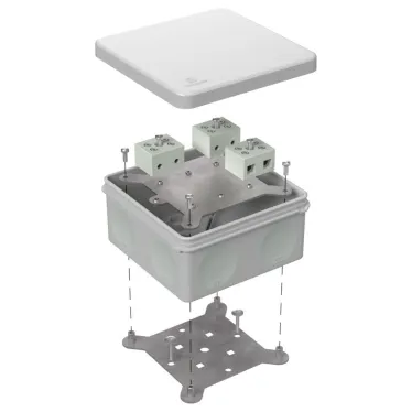 Коробка огнестойкая для о/п 40-0330-FR6.0-40 Е15-Е120 RAL7035 260х175х90 (7 шт/кор)