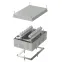 Коробка огнестойкая для кабель-канала 40-0460-FR2.5-10 Е15-Е120 RAL9005 85х85х45 (44 шт/кор)