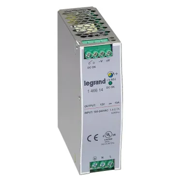 1-фазный Импульсный источник питания 12В 120Вт 10A | 146614 | Legrand
