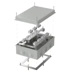 Коробка огнестойкая для кабель-канала 40-0460-FR6.0-12 Е15-Е120 RAL9005 85х85х45 (44 шт/кор)