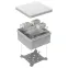 Коробка огнестойкая для о/п 40-0210-FR1.5-4 Е15-Е120 RAL7035 80х80х40 (44 шт/кор)