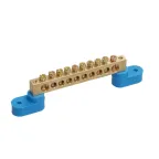                  Шина "N" нулевая 8x12мм 10/2 (10 групп/крепеж по краям) с двумя угловыми изоляторами (10 шт/уп)
               