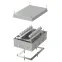 Коробка огнестойкая для кабель-канала 40-0460-FR2.5-6 Е15-Е120 RAL9005 85х85х45 (44 шт/кор)