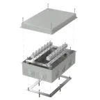 Коробка огнестойкая для кабель-канала 40-0460-FR2.5-6 Е15-Е120 RAL9005 85х85х45 (44 шт/кор)