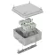 Коробка огнестойкая для о/п двухкомпонентная 60-0210-FR10.0-4 Е15-Е120 RAL7035 80х80х40