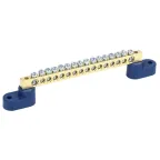                  Шина "N" нулевая 8x12мм 18/2 (18 групп/крепеж по краям) с двумя угловыми изоляторами (10 шт/уп)
               