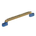                  Шина "N" нулевая 6х9мм 20/2 (20 групп/крепеж по краям) с двумя угловыми изоляторами (10 шт/уп)
               