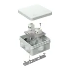 Коробка огнестойкая для о/п двухкомпонентная 60-0300-FR2.5-12 Е15-Е120 RAL7035 100х100х50 (14 шт/кор)