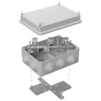                  Коробка огнестойкая для кабель-канала 40-0450-FR1.5-4 Е15-Е120 RAL9005 75х75х30 (87 шт/кор)
               