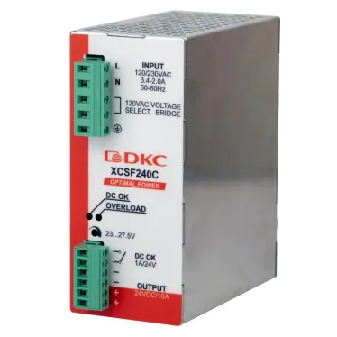 Источник питания "OPTIMAL POWER", однофазный, 240Вт, 10А, 24В | XCSF240C | DKC