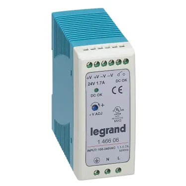 1-фазный Импульсный источник питания 24В 40Вт 1,7A | 146606 | Legrand