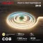 Лента светодиодная 24В COB 10Вт/м 384LED/м 3000K 8мм 5м IP20