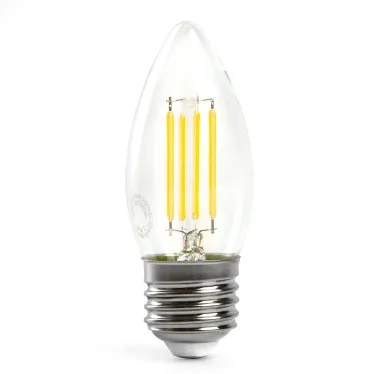 Лампа светодиодная LED 11вт Е27 дневной свеча FILAMENT