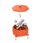 Коробка металлическая огнестойкая Октагон 70-0101-FR2.5-12 Е15-Е120 RAL2004 130х130х63 (9 шт/кор)