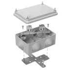 Коробка огнестойкая для о/п 40-0300-FR10.0-4 Е15-Е120 RAL7035 100х100х50 (14 шт/кор)