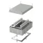 Коробка огнестойкая для кабель-канала 40-0460-FR2.5-4 Е15-Е120 RAL9005 85х85х45 (44 шт/кор)
