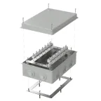                  Коробка огнестойкая для кабель-канала 40-0460-FR2.5-4 Е15-Е120 RAL9005 85х85х45 (44 шт/кор)
               