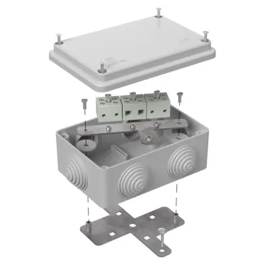 Коробка огнестойкая для о/п 40-0300-FR2.5-8 Е15-Е120 RAL7035 100х100х50 (14 шт/кор)