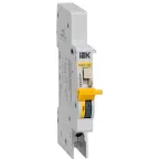                  Контакт состояния КСВ47-150 на DIN-рейку для ВА47-150 | MVA50D-AK-1 | IEK
               