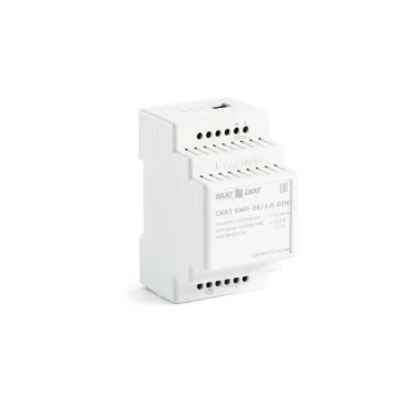 СКАТ КИП-24/1 DIN источник питания 24В+/-10% 1А, Uвх-90-265VAC/110-370VDC | 678 | Бастион