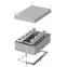 Коробка огнестойкая для кабель-канала 40-0460-FR6.0-10 Е15-Е120 RAL9005 85х85х45 (44 шт/кор)