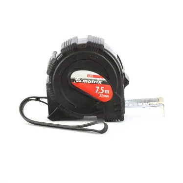 Рулетка Black, 7,5 м х 25 мм, обрезиненный корпус