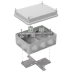Коробка огнестойкая для кабель-канала 40-0450-FR6.0-2 Е15-Е120 RAL9005 75х75х30 (87 шт/кор)