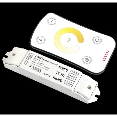 CCT контроллер для светодиодной ленты 12-24V IP20 135x30x20 мм c пультом, 2CH 72/144W(12V/24V) (LTECH)