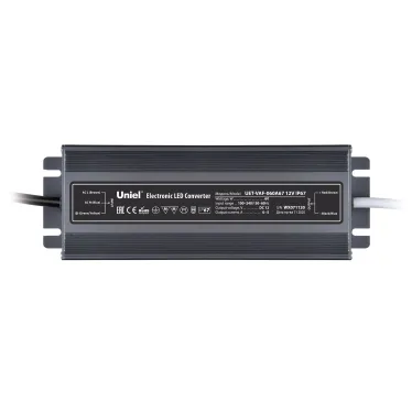 Блок питания ультратонкий UET-VAF-100A67 12V IP67 100Вт Металлический корпус