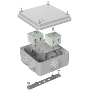 Коробка огнестойкая для о/п двухкомпонентная 60-0300-FR6.0-12 Е15-Е120 RAL9005 100х100х50 (14 шт/кор)