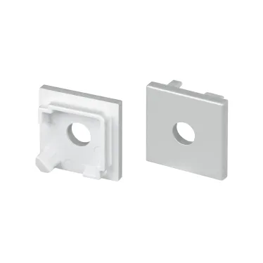 Заглушка SL-KANT-H16-S10 SQUARE с отверстием (ARL, пластик)